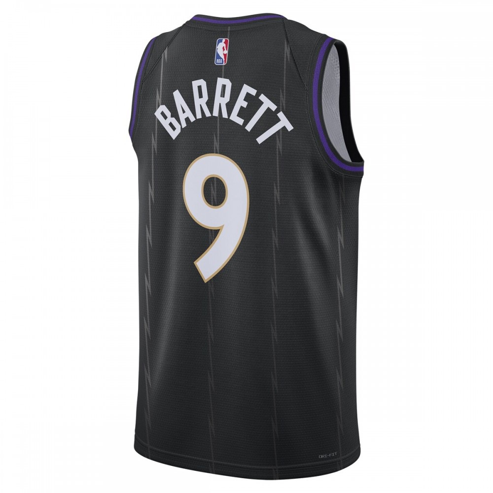 RJ Barrett Toronto Raptors Unisex 2024/25 Swingman Player Jersey - City Edition - Black-Pro Kit Vault | Brand New 26/27 Sports Jerseys